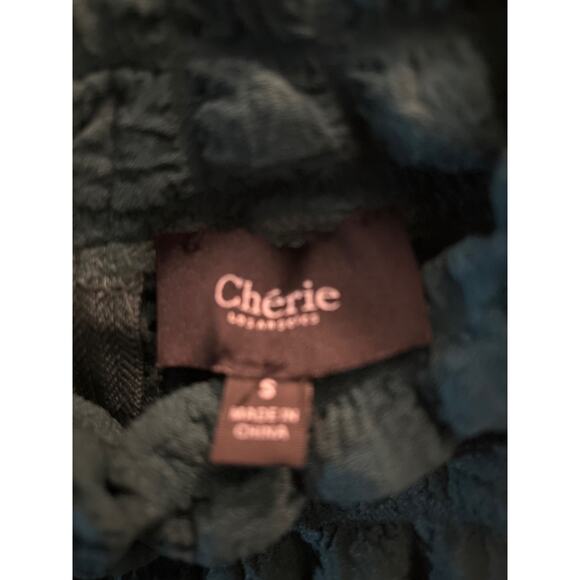 Cherie Los Angeles Green Popcorn Zippered Jumpsuit S Holiday Party Bodycon Xmas - Picture 12 of 12